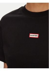 Hunter T-Shirt Leona HARW0070251 Czarny Boxy Fit. Kolor: czarny. Materiał: bawełna #5