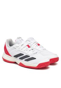 Adidas - adidas Buty do tenisa Courtflash JI2448 Biały. Kolor: biały. Materiał: materiał. Sport: tenis #7