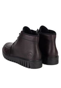 Rieker Trzewiki Y3407-35 Bordowy. Kolor: czerwony. Materiał: materiał #4