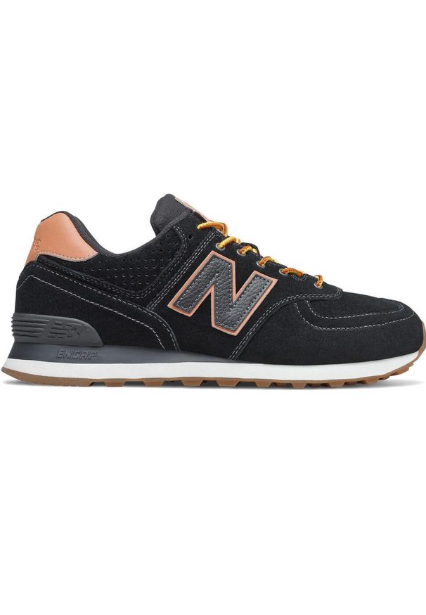 Buty do chodzenia męskie New Balance 574. Zapięcie: sznurówki. Kolor: wielokolorowy. Materiał: tkanina, materiał, skóra, syntetyk. Szerokość cholewki: normalna. Model: New Balance 574. Sport: turystyka piesza