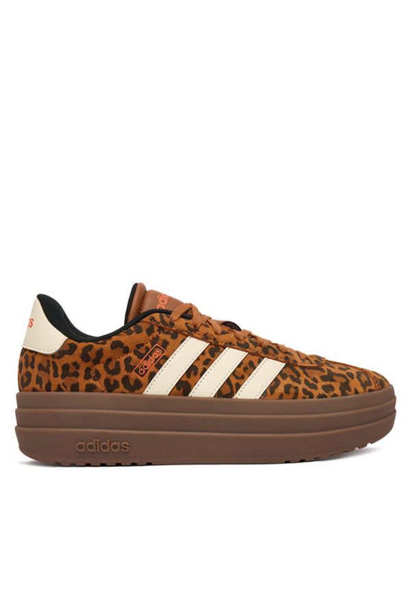 Adidas - adidas Sneakersy Vl Court Bold KK4671 Brązowy. Kolor: brązowy. Materiał: skóra, zamsz