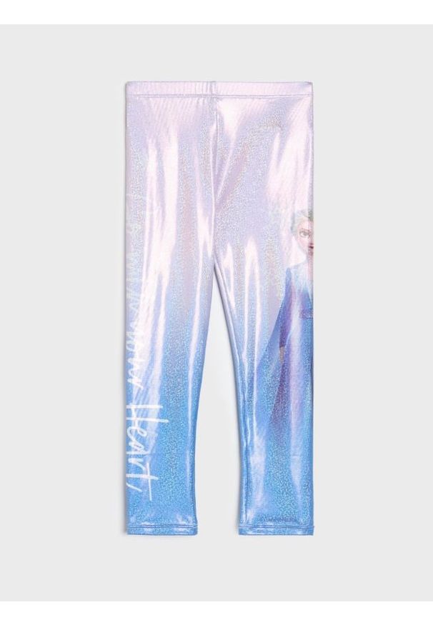 Sinsay - Legginsy z efektem holograficznym Frozen - wielobarwny