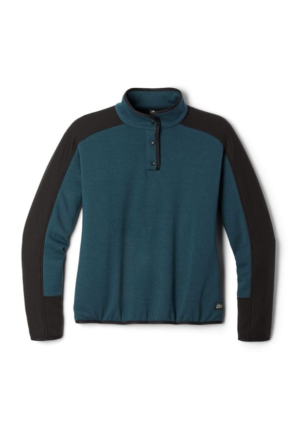 MOUNTAIN HARDWEAR - Damski sweter z golfem Mountain Hardwear Camplife. Typ kołnierza: golf. Kolor: czarny, zielony, wielokolorowy. Sport: golf