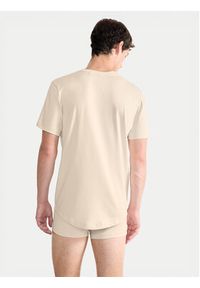 Sloggi T-Shirt 10215508 Beżowy Regular Fit. Kolor: beżowy. Materiał: bawełna #3