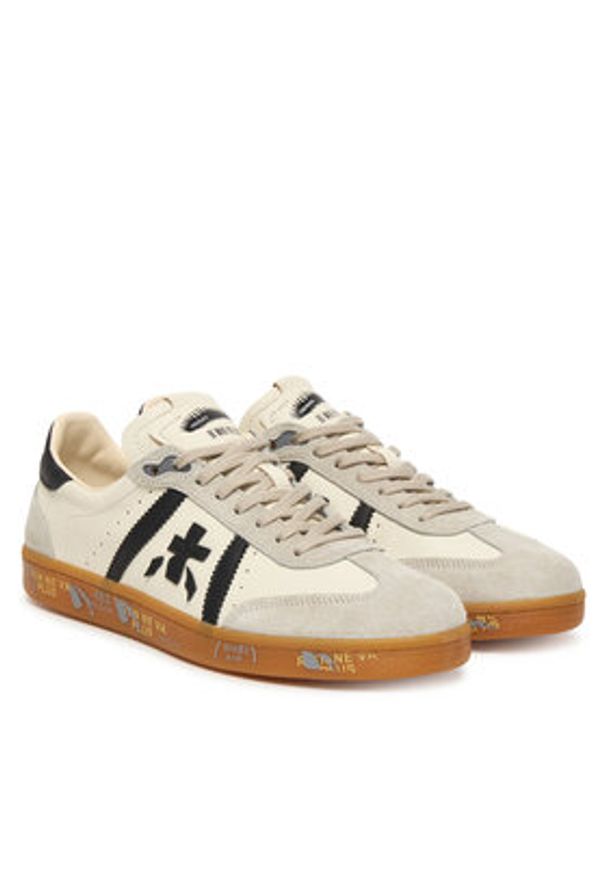 Premiata Sneakersy Bonnie Var 8123 Beżowy. Kolor: beżowy. Materiał: zamsz, skóra