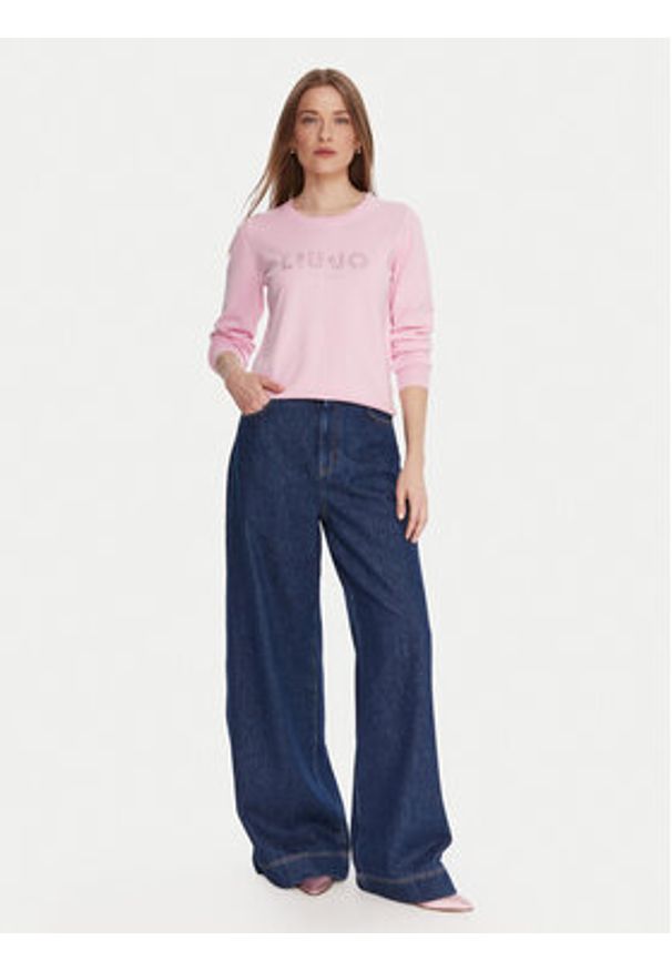 Liu Jo Sweter TF5248 MS63L Różowy Regular Fit. Kolor: różowy. Materiał: syntetyk