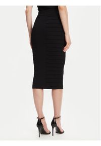 Guess Spódnica midi W5YD66 Z0130 Czarny Slim Fit. Kolor: czarny. Materiał: wiskoza #4