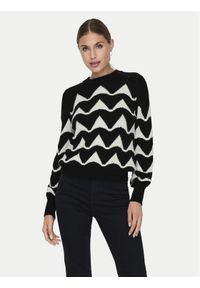 JDY Sweter Tina 15330567 Czarny Regular Fit. Kolor: czarny. Materiał: syntetyk, wiskoza #1