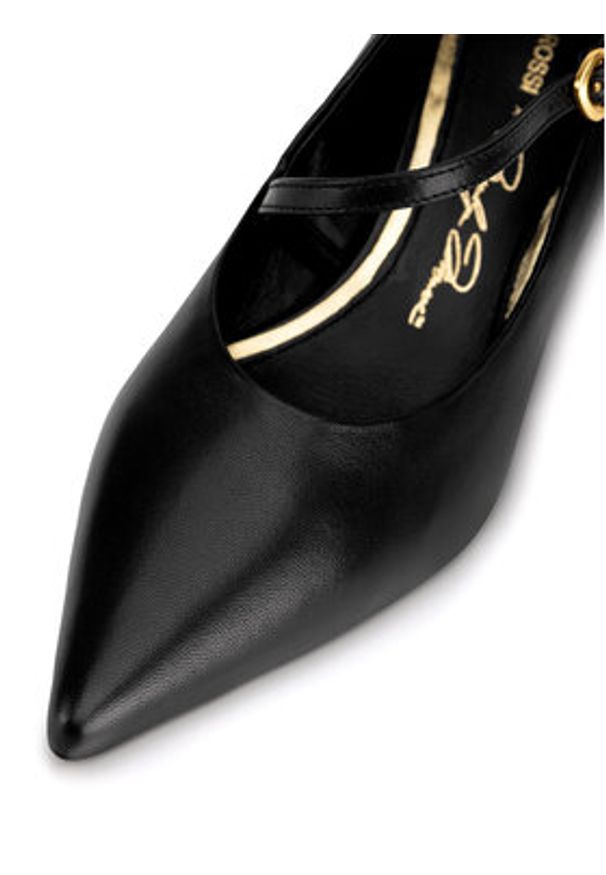 Gino Rossi - GINO ROSSI Czółenka LILIAN-526-2 Czarny. Kolor: czarny. Materiał: skóra. Obcas: na szpilce