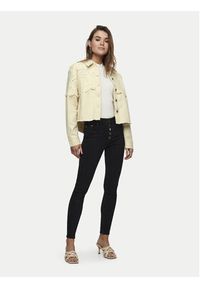 only - ONLY Kurtka jeansowa Elena 15232378 Beżowy Regular Fit. Kolor: beżowy. Materiał: bawełna #5
