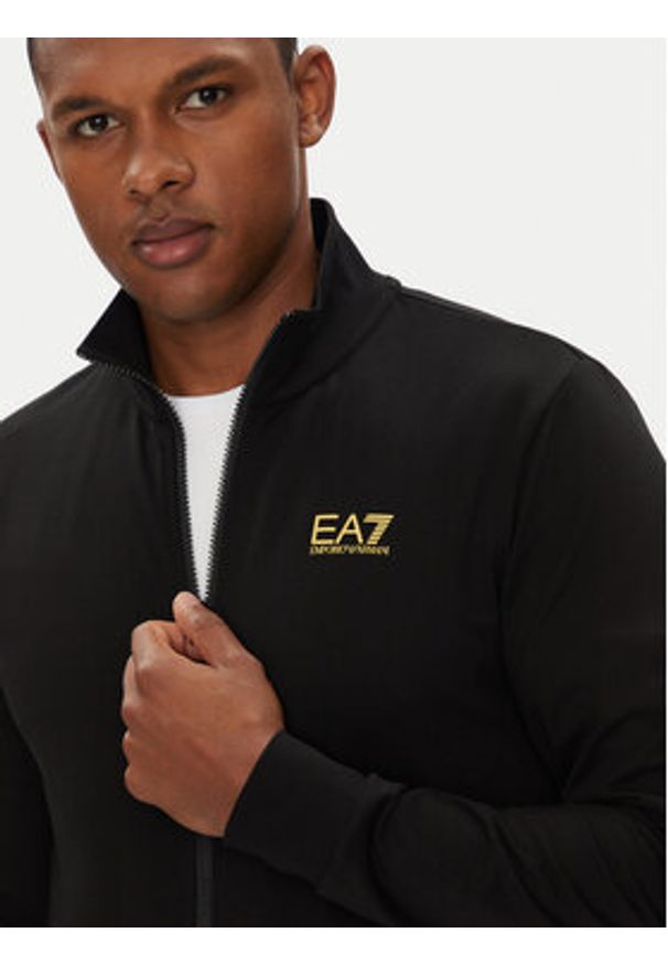 EA7 Emporio Armani Dres 8NPV61 PJVRZ MC004 Czarny Regular Fit. Kolor: czarny. Materiał: bawełna