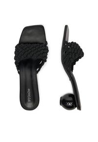 DeeZee Klapki LB1299 Czarny. Kolor: czarny. Materiał: materiał #5