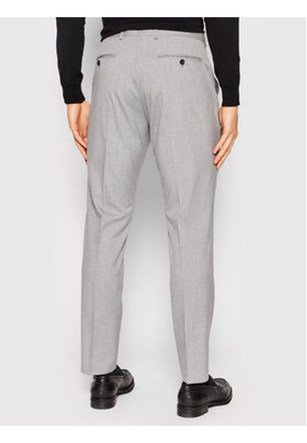 Selected Homme Spodnie garniturowe Logan 16056890 Szary Slim Fit. Kolor: szary. Materiał: wiskoza, syntetyk