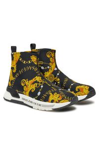 Versace Jeans Couture Sneakersy Dynamic 77VA3SA4 Czarny. Kolor: czarny. Materiał: materiał #6