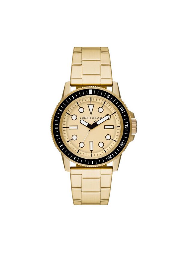 Armani Exchange Zegarek Leonardo AX1854 Złoty. Kolor: złoty