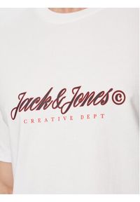 Jack & Jones T-Shirt Montauk Type 12290887 Biały Regular Fit. Kolor: biały. Materiał: bawełna #4