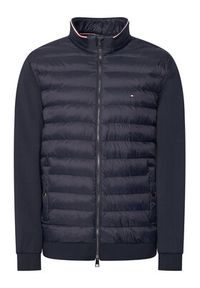 TOMMY HILFIGER - Tommy Hilfiger Kurtka przejściowa Mix Media Ess MW0MW41329 Granatowy Regular Fit. Kolor: niebieski. Materiał: bawełna #7