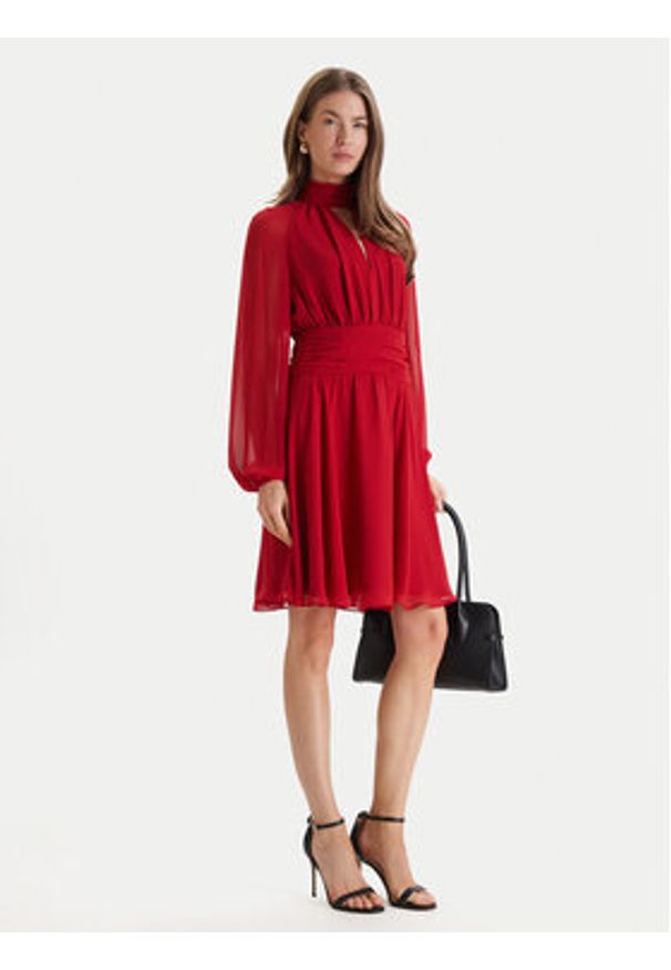 Marciano Guess Sukienka koktajlowa 6RGK20 7429A Czerwony Regular Fit. Kolor: czerwony. Materiał: syntetyk. Styl: wizytowy