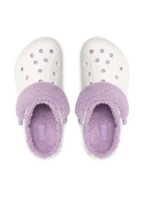 Crocs Klapki Baya Lined Fuzz Strap Clog 206633 Biały. Kolor: biały