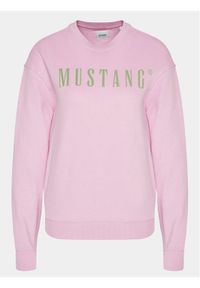 Mustang Bluza Aberdeen 1014960 Różowy Regular Fit. Kolor: różowy. Materiał: bawełna