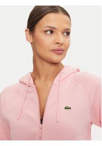 Lacoste Bluza SF9213 Różowy Regular Fit. Kolor: różowy. Materiał: bawełna