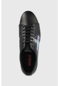 Hugo - HUGO buty skórzane Zero 50470248.961 kolor czarny. Nosek buta: okrągły. Zapięcie: sznurówki. Kolor: czarny. Materiał: skóra. Obcas: na obcasie. Wysokość obcasa: niski #3