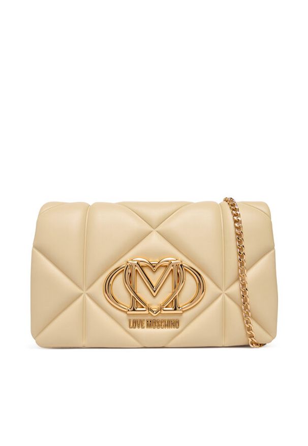 Love Moschino - LOVE MOSCHINO Torebka JC4043PP1OLC0129 Beżowy. Kolor: beżowy. Materiał: skórzane