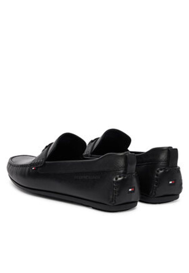 TOMMY HILFIGER - Tommy Hilfiger Mokasyny Hardware Lth Driver FM0FM05855 Czarny. Kolor: czarny. Materiał: skóra