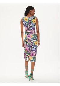 Just Cavalli Sukienka codzienna 76PAO939 Kolorowy Slim Fit. Okazja: na co dzień. Materiał: wiskoza. Wzór: kolorowy. Typ sukienki: proste. Styl: casual #4