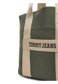Tommy Jeans Torba Retro Cool Tote AM0AM13278 Khaki. Kolor: brązowy. Materiał: materiał #4