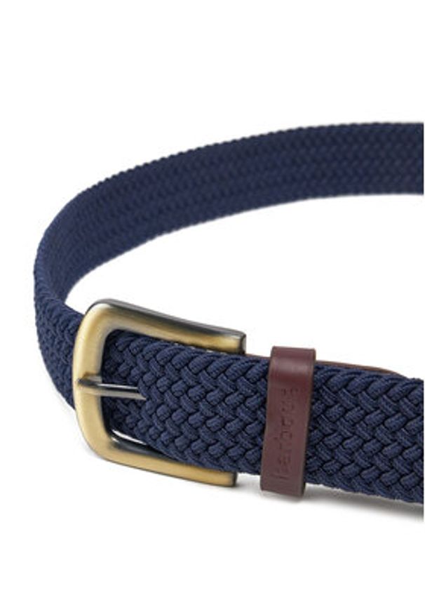Barbour Pasek Męski Webbing MAC0038NY31 Granatowy. Kolor: niebieski. Materiał: materiał