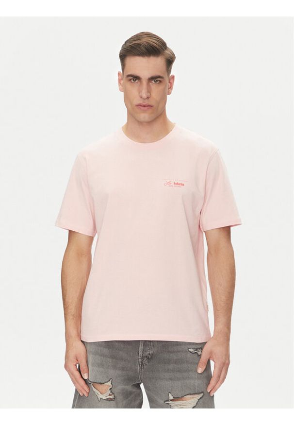 Jack & Jones - Jack&Jones T-Shirt Almeria 12276785 Różowy Relaxed Fit. Kolor: różowy. Materiał: bawełna