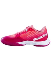 Buty do badmintona damskie Babolat Shadow Tour 5. Kolor: biały, różowy, wielokolorowy