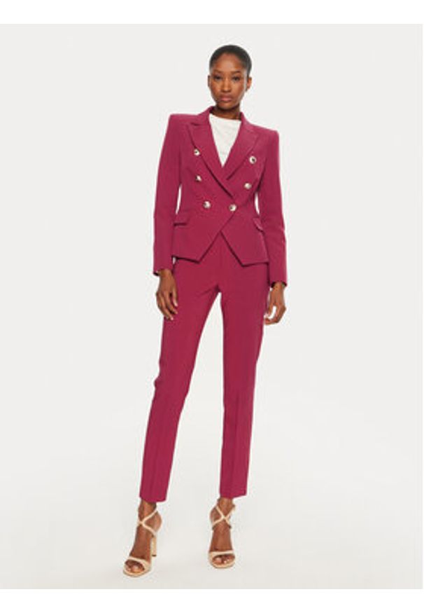 Rinascimento Spodnie materiałowe CFC0119993003 Różowy Slim Fit. Kolor: różowy. Materiał: syntetyk