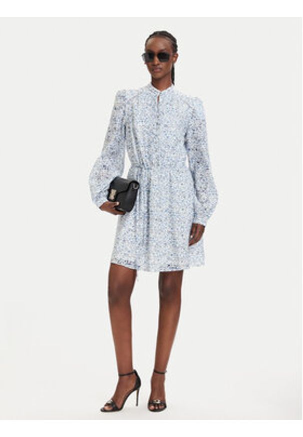 Guess Sukienka koktajlowa W5GK07 WH4K2 Kolorowy Regular Fit. Materiał: syntetyk. Wzór: kolorowy. Styl: wizytowy