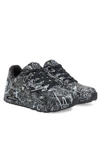skechers - Skechers Sneakersy Street Uno - Process Sketch 177972/BKW Czarny. Kolor: czarny. Materiał: skóra