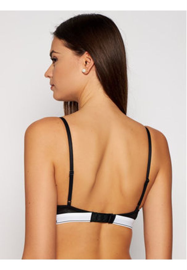 Calvin Klein Underwear Biustonosz z fiszbiną 000F3784E Czarny. Kolor: czarny. Materiał: bawełna