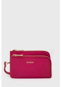 Guess kosmetyczka kolor różowy. Kolor: różowy #1