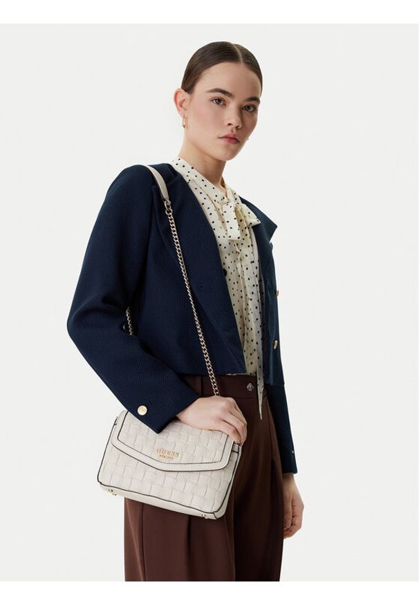 Guess Torebka Sandy HWWG84 18210 Écru. Materiał: skórzane