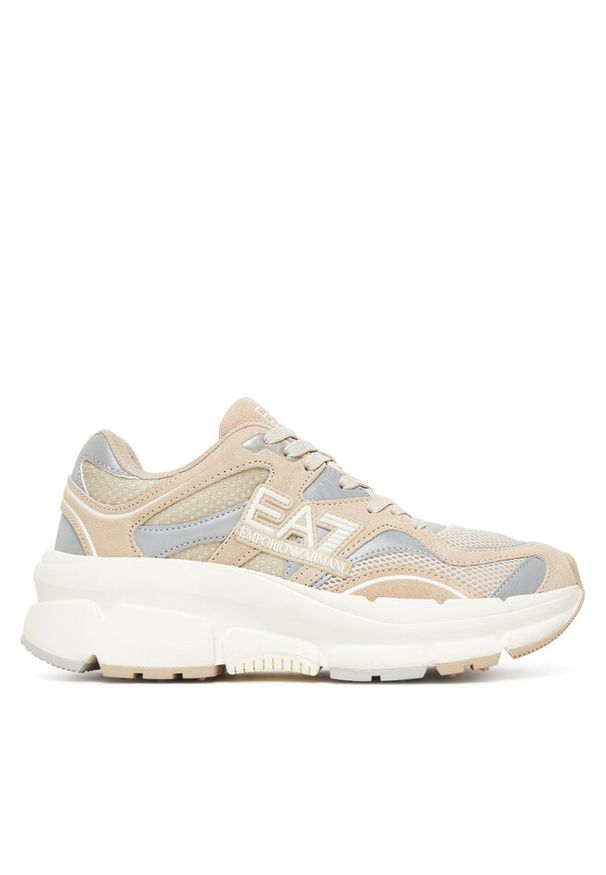Sneakersy EA7 Emporio Armani. Kolor: beżowy