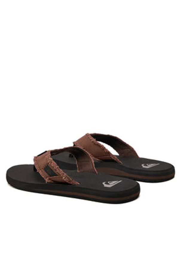 Quiksilver Japonki AQYL100047 Brązowy. Kolor: brązowy. Materiał: materiał