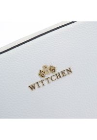 Wittchen - Damska listonoszka skórzana o pudełkowym kroju. Kolor: biały. Wzór: haft. Dodatki: z haftem. Materiał: skórzane. Styl: casual, elegancki #2