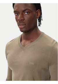 BOSS Sweter Baram-L 50476363 Brązowy Regular Fit. Kolor: brązowy. Materiał: wełna #5