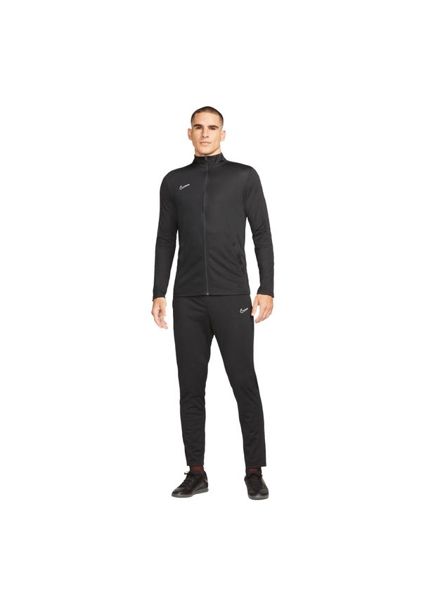 Nike - Męski Komplet Dresowy Academy DriFIT. Kolor: czarny. Materiał: dresówka