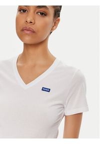Hugo T-Shirt Classic 50513667 Biały Regular Fit. Kolor: biały. Materiał: bawełna #3