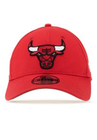 Czapka New Era 9Forty Chicago Bulls Team Side Patch Red Adjustable 60298790 - czerwona. Kolor: czerwony. Materiał: materiał, bawełna. Styl: sportowy, klasyczny #1