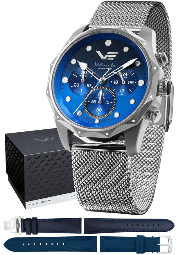 Zegarek damski Vostok Europe JS20-125A750BM srebrny. Kolor: srebrny