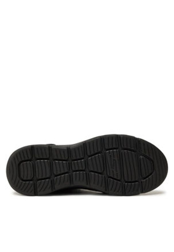 skechers - Skechers Botki 144198/BKGY Czarny. Kolor: czarny. Materiał: zamsz, skóra