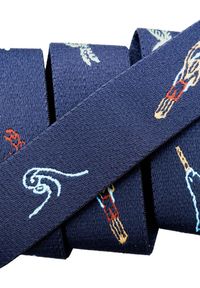 ARCADE - Pasek do spodni Arcade Save the Waves - navy. Kolor: niebieski. Sport: turystyka piesza