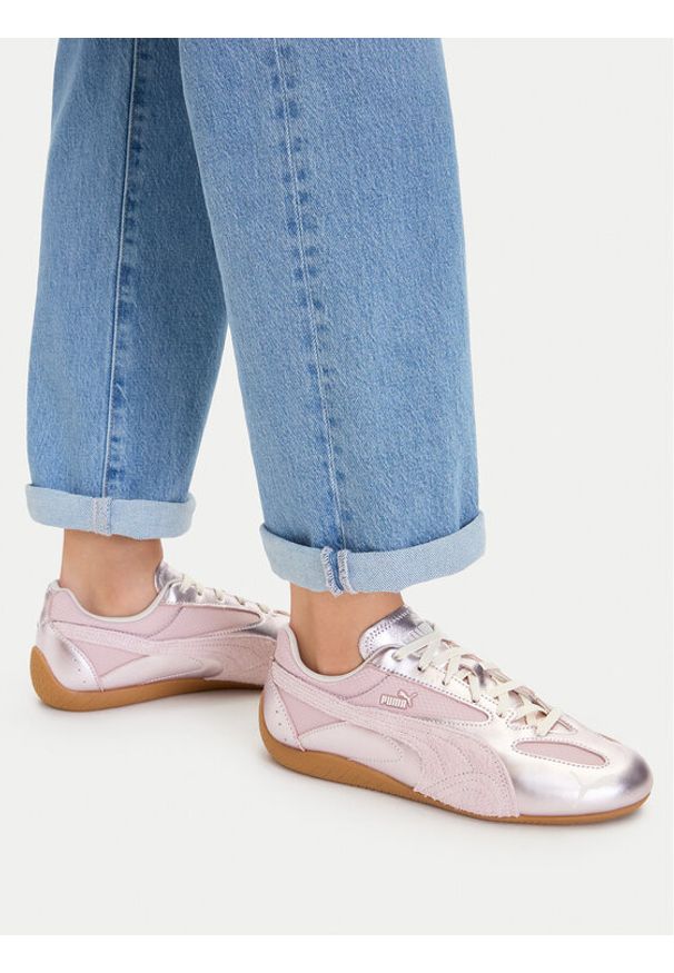 Puma Sneakersy Speedcat Lou Metallic Wns 405501 02 Różowy. Kolor: różowy. Materiał: skóra